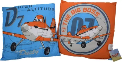Produktbild von Disney Planes Dusty Arrival Kinderkissen ca. 40 x 40 cm mit Wendemotiv