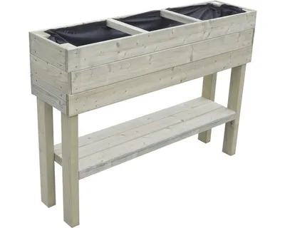 Obrázok produktu pre Vyvýšený záhon Asko 120x30x87 cm s 3 oddielmi drevený impregnovaný