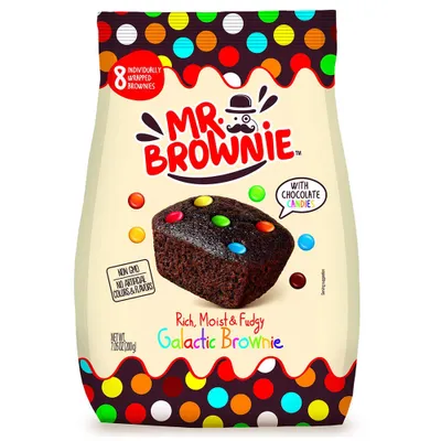 Obrázek produktu pro Pan Brownie Galactic Brownies s čokoládovou čočkou jednotlivě balené 200g