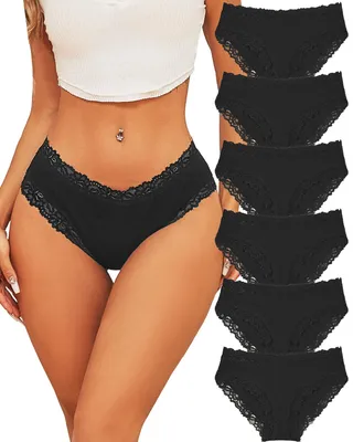 Immagine prodotto di Set di 6 paia di mutandine da donna in cotone, modello hipster, comode