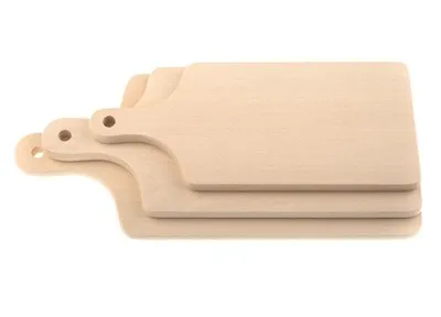 Image de KOLIMAX - ustensiles de cuisine en acier inoxydable tchèque Set de planches à découper en bois KOLIMAX - carré avec poignée, 3pcs