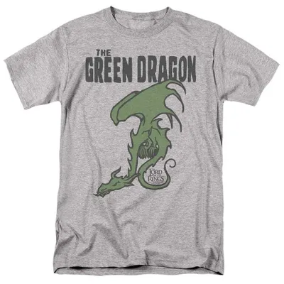 Image de T-shirt "Trou des Hobbits" de Lord of the Rings, pour hommes et femmes, modèle unie, référence TV38398 (taille 5XL), couleur "Heather" (gris chiné)