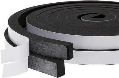 Image de Ruban isolant - Ruban d'étanchéité en mousse autocollant (15 mm x 10 mm x 4 m), pour l'isolation acoustique et thermique des fenêtres et des portes