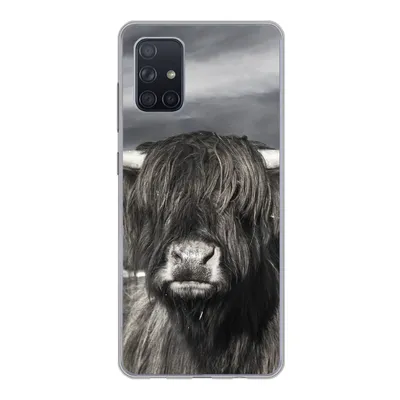Produktbild von MuchoWow® Handyhülle Schutzhülle Hülle für Samsung Galaxy A51 5G Schottischer Highlander - Tiere - Hörner Silikon Softcase Handy Hülle - Abbildung