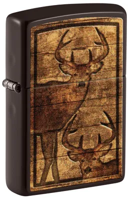Produktbild von Zippo Sturmfeuerzeug - Outdoor Wooden Nature, Brown, Color Image - Nachfüllbar -