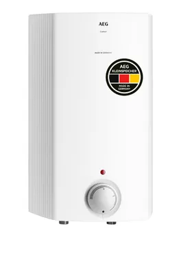 Produktbild von AEG druckloser Kleinspeicher Hoz 5 Comfort, Temperaturwahl ca. 35-85 °C, Energiesparstellung, Boiler übertisch, steckerfertig, 5 l, 222154
