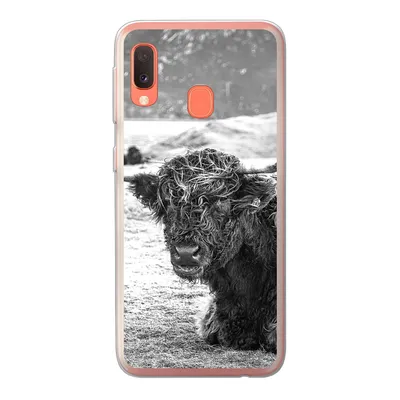Produktbild von MuchoWow® Handyhülle Schutzhülle Hülle für Samsung Galaxy A20e Schottischer Highlander - Berg - Tiere Silikon Softcase Handy Hülle - Abdeckung