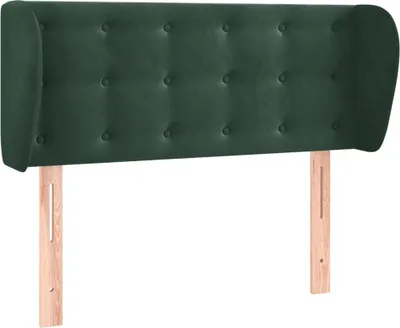 Obrázok produktu pre vidaXL Čelo postele s ušami tmavozelené 83x23x78/88 cm Velvet