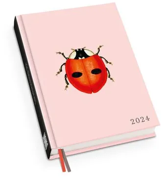 Produktbild von Taschenkalender Marienkäfer 2024 - Von 30x40 - Terminplaner mit Wochenkalendarium - Format 11,3 x 16,3 cm