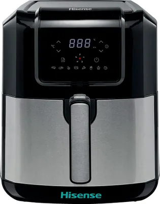 A studio shot of a Hisense air fryer.