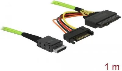 Produktbild von OCuLink PCIe SFF-8611 zu U.2 SFF-8639 Kabel 1m für SSD