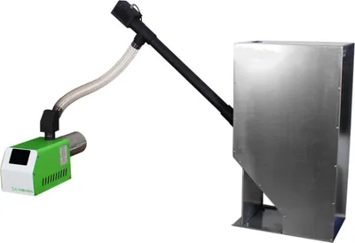 Produktbild von Robin Wood RW 8–35 kW Pelletbrenner-Set – mit 200 L Beistelltank, Förderschnecke & Flansch
