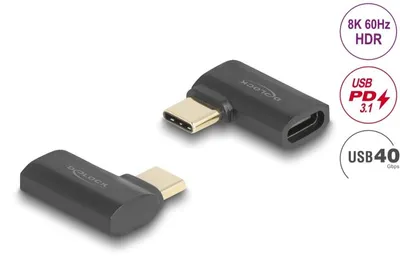 Imagen del producto de Delock 60245 DELOCK USB Adapter 40 Gbps USB Type-C St. zu Bu. gewinkelt