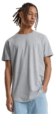 Produktbild von Urban Classics Shaped Long Tee Herren T-Shirt Grau Schwarz Weiß, Größe: S; Farbe: Grey