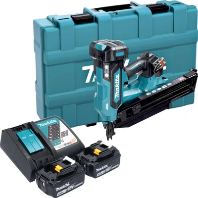 Immagine prodotto di Makita DBN 901 RMK chiodatrice a batteria 18 V 50 - 90 mm Brushless + 2 batterie 4,0 Ah + caricabatterie + valigetta