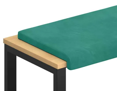 Immagine prodotto di vidaXL Cuscino da banco in velluto, colore turchese, profondità 35 cm