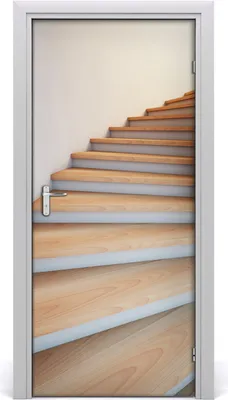 Produktbild von Tulup Türaufkleber 95x205 cm Dekorative Aufkleber Selbstklebend Wasserdichte Tapete Abnehmbar Schlafzimmer Wohnzimmer Wohnkultur - Treppe Straße Klebe