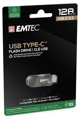 Image de EMTEC ECMMD128GC283 EMTEC USB-Stick C280 schwarz 128 GB