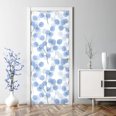 Produktbild von Dekorative Türfolie selbstklebend Klebefolie Wandaufkleber Zweige Abstraktion 77 x 200 cm