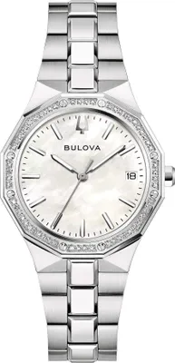Zdjęcie produktu dla Only time Bulova Silver Collection Octagon - kobieta
