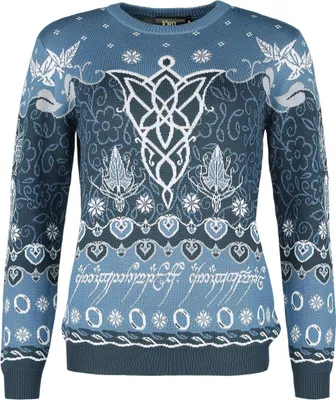 Produktbild von Der Herr der Ringe Weihnachtspullover Damen Evenstar multicolor M