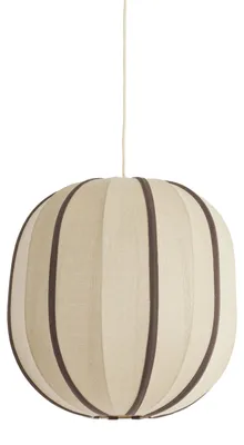 Obrázok produktu pre Závesná lampa - prírodná - Esmiria - textil - Ø 51cm - E27 - 2995384 - Light & Living