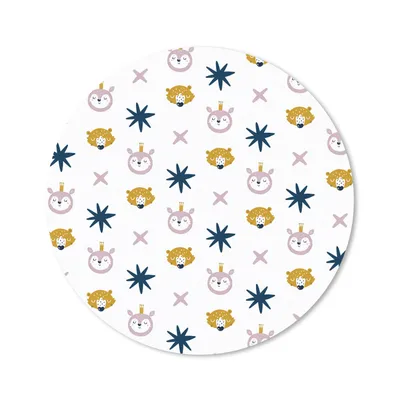 Produktbild von MuchoWow® Mauspad Mousepad Tiere - Muster - Formen 20x20 cm - Mousepads - Maus Mat - Pad - Mausunterlage - Schreibtischmatte
