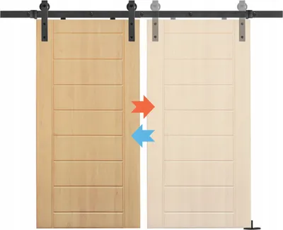 Immagine prodotto di Sistema scorrevole a parete semplice Aspeco 100 cm 2 pz. 2 m