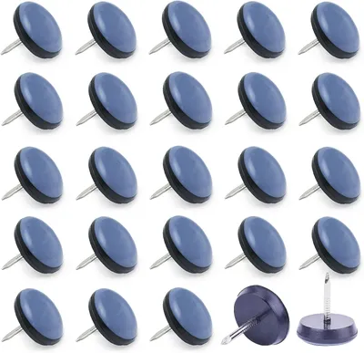 Obrázek produktu pro Teflonové kluzné podložky PTFE, 25 mm, 24 kusů, vhodné pro těžké nábytek