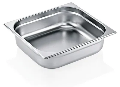 Produktbild von 5x WAS Germany GN Behälter 2/3, 8,5 l, Höhe: 100 mm, Chromnickelstahl 18/8, Edelstahl