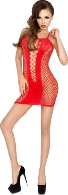 Produktbild von Passion - Woman Bs027 Bodystocking Roter Kleidstil, Eine Grösse