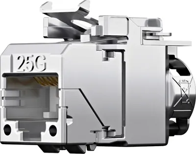 Obrázok produktu pre Telegärtner 100128120, Plochý, Nerezová oceľ, RJ-45, Samica, T568A, 1 kusov