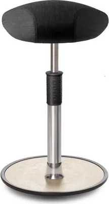 Produktbild von Sitz- Stehhocker Free Tall Triangel kvadrat Remix Anthrazit chrom /creme.