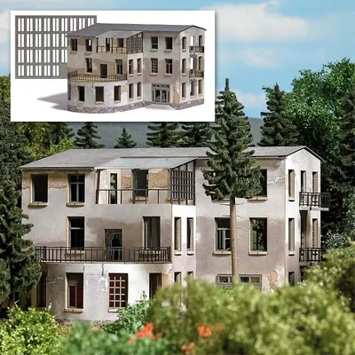 Immagine prodotto di Busch H0 1945 Sanatorio abbandonato - NUOVO