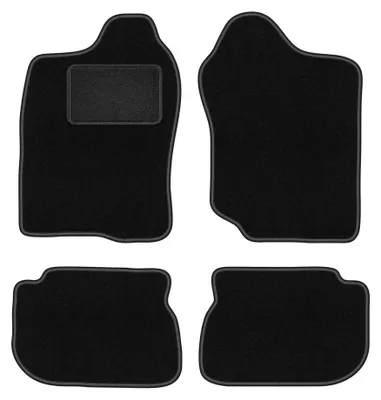 Produktbild von Velours-Fußmatten für Suzuki Jimny 1998-2007 (SUV) – 4-tlg, Schwarz, passgenau – Wielganizator LUX