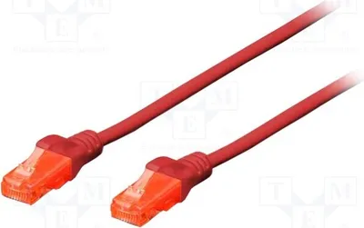 Imagen del producto de 1 x Cable RJ45 de PVC, 3 metros, color rojo, modelo DK-1512-030/R