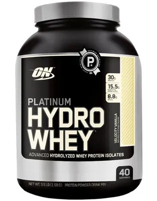 Immagine prodotto di Optimum Nutrition Platinum Hydrowhey 1590 g di cioccolato al latte / Proteine del siero di latte idrolizzate / Isolato di siero di latte idrolizzato arricchito con BCAA e miscela di enzimi digestivi