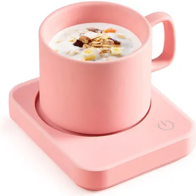 Produktbild von Tassenwärmer für Kaffee, elektrischer Kaffeewärmer für den Schreibtisch mit automatischer Abschaltung, intelligenter Tassenwärmer mit 3 Temperatureinstellungen zum Erwärmen von Kaffee, Getränken, Milch, Tee und heißer Schokolade (ohne Tasse)