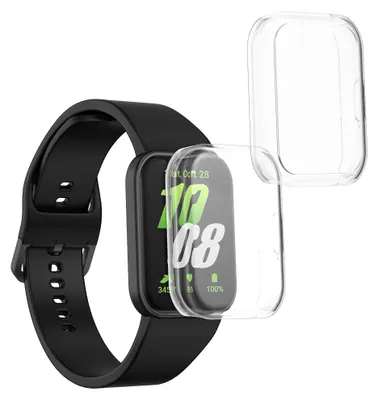 Produktbild von kwmobile 2x Silikon Hülle für Samsung Galaxy Fit 3 Schutzhülle - Fullbody Display Cover Set aus Silikon - Transparent