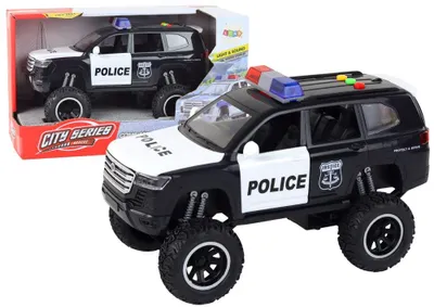 Zdjęcie produktu dla Pojazd raptor policja czarny dźwięk światła