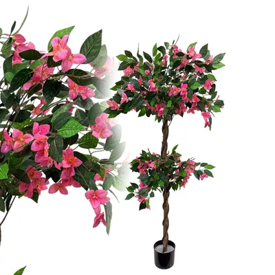 Produktbild von Künstliche Bougainvillea Drillingsblume 160 cm wie echt Kunstpflanze Kunstbaum Plastikbaum Kunststoff