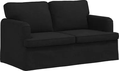 Immagine prodotto di vidaXL Divano nero 144 x 80 x 85 cm in tessuto