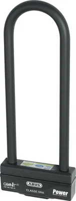 Zdjęcie produktu dla ABUS U-lock Granit Power 58/140HBIII - mocna blokada motocyklowa z podwójnym ryglowaniem - poziom bezpieczeństwa ABUS 18 - wysokość szekli 310 mm