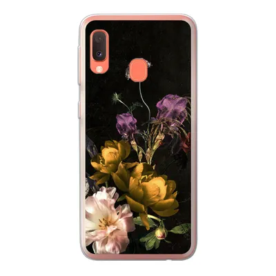 Produktbild von MuchoWow® Handyhülle Schutzhülle Hülle für Samsung Galaxy A20e Blumen - Muster - Pflanzen Silikon Softcase Handy Hülle - Abdeckung