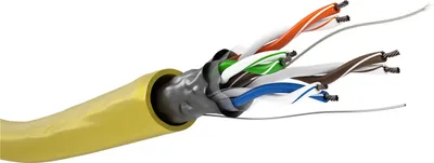 Obrázok produktu pre goobay CAT 5e sieťový kábel F/UTP žltý 100 m