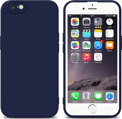Produktbild von Cadorabo Hülle für Apple iPhone 6 PLUS / 6S PLUS Schutz Hülle in Blau TPU Silikon Etui Case Handyhülle