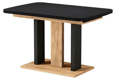 Zdjęcie produktu dla Stół jadalny Vicco Fenaro Czarny/złoty dąb 120 x 80 cm 2 części, Model 56589