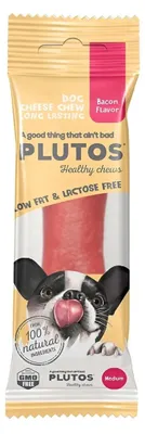 Productafbeelding van Plutos Kaas & Varkensvleesworst, Knuffel, Hond, Kaas, Varkensvlees, 85 g, Glutenvrij