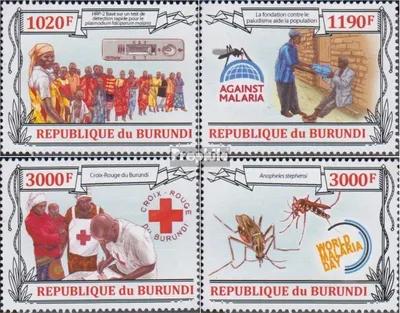 Produktbild von Briefmarken Burundi 2013 Mi 3158-3161 (kompl.Ausg.) postfrisch Malariabekämpfung