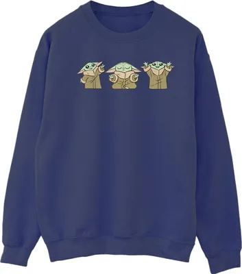 Produktbild von Star Wars - "The Mandalorian" Sweatshirt für Damen BI39857 (M) (Marineblau)